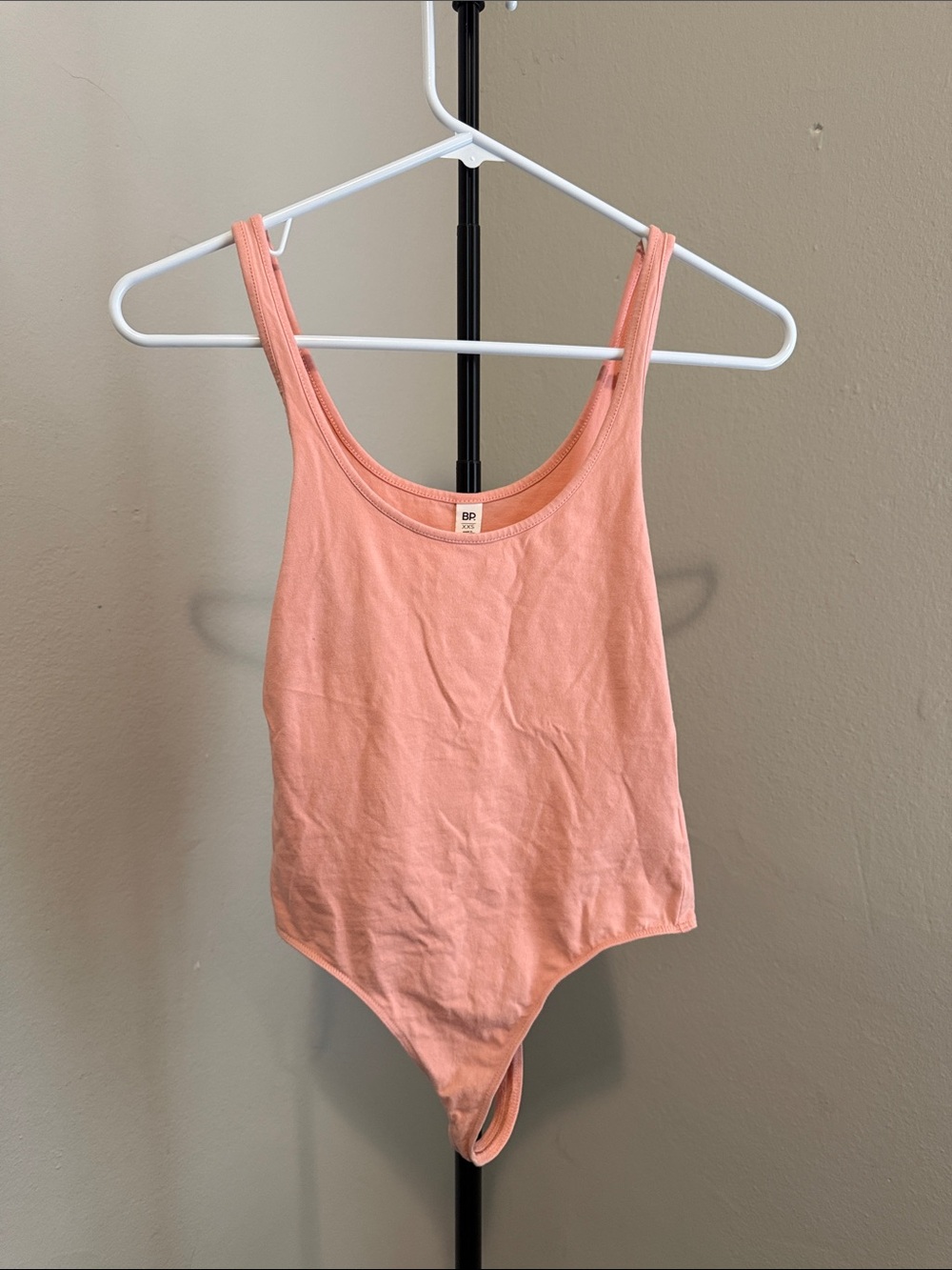 bp Peach Scoop Neck Tank Bodysuit